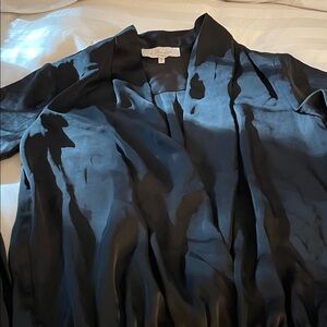 Black Satin Blouse bodysuit